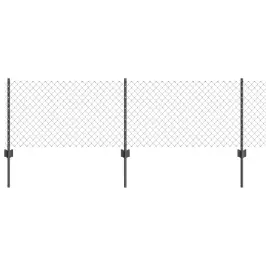 Tvora Su Stulpais Pilka 0.4 X 10 M Plienas