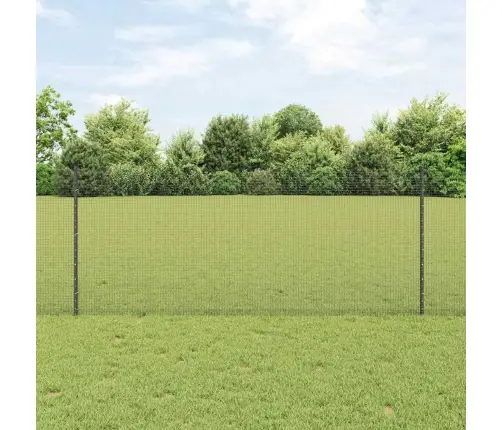 Vistu Sieta Žoga Komplekts 2 Gabali Pelēks Metāla 10 X 1 M Vidaxl