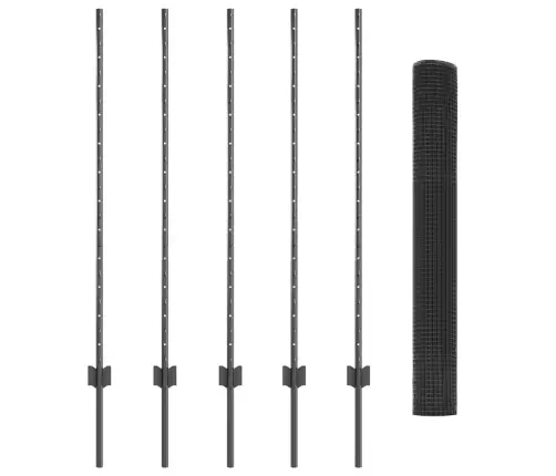 Tvora Ir Stulpas Pilka 1,2 X 10 M Plienas