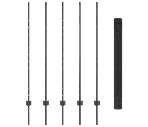 Tvora Su Stulpais Pilka 1.4 X 10 M Plienas