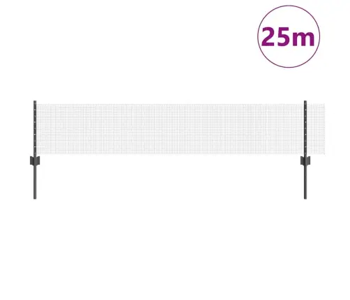 Tvora Su Stulpais Pilka 0.4 X 25 M Plienas