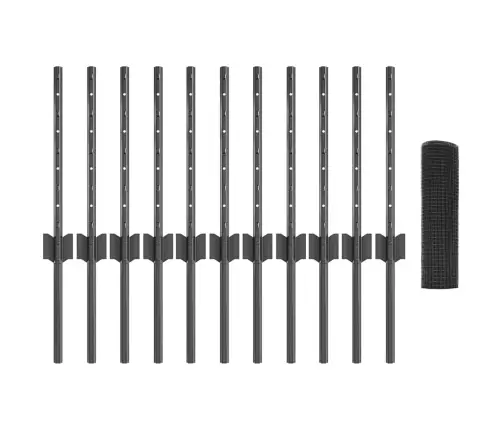 Tvora Ir Stulpas Pilka 0,4 X 25 M Plienas