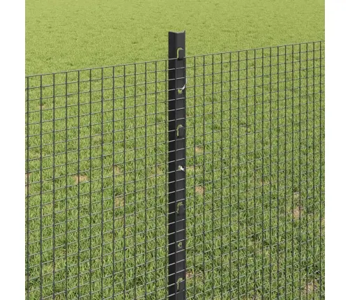 Tvora Su Stulpais Pilka 0,8 X 25 M Plienas Ir Pvc