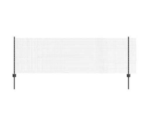 Tvora Su Stulpais Pilka 0,8 X 25 M Plienas Ir Pvc