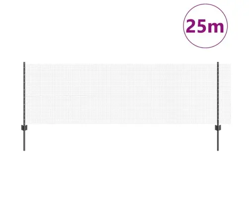 Tvora Su Stulpais Pilka 0.8 X 25 M Plienas