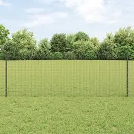 Tvora Su Stulpais Pilka 0.8 X 25 M Plienas