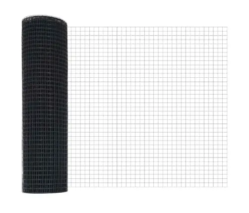 Tvora Su Stulpais Pilka 0.8 X 25 M Plienas