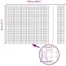 Tvora Su Stulpais Pilka 0.8 X 25 M Plienas
