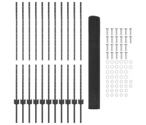 Tvora Ir Stulpas Pilka 1,2 X 25 M Plienas