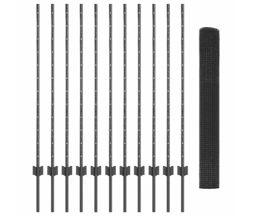 Tvora Ir Stulpas Pilka 1,2 X 25 M Plienas