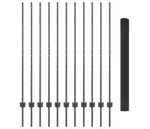 Tvora Ir Stulpas Pilka 1,4 X 25 M Plienas