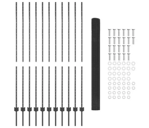 Tvora Ir Stulpas Pilka 1,5 X 25 M Plienas
