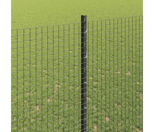 Dārza Žogu Komplekts 2 Gabali Pelēks Metāls 25 X 1.5 M Izturīgs Vidaxl