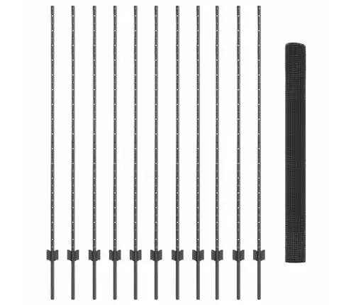 Tvora Ir Stulpas Pilka 1,6 X 25 M Plienas