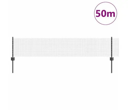 Tvora Su Stulpais Pilka 0.4 X 50 M Plienas