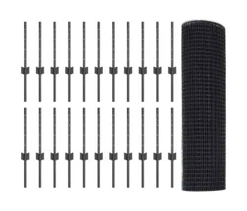 Tvora Ir Stulpas Pilka 0,4 X 50 M Plienas