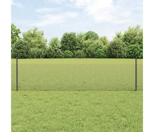 Tvora Su Stulpais Pilka 0.5 X 50 M Plienas