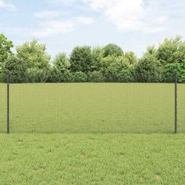 Žogs Ar Stabiem. Pelēka 0.8 X 50 M Tērauds Vidaxl