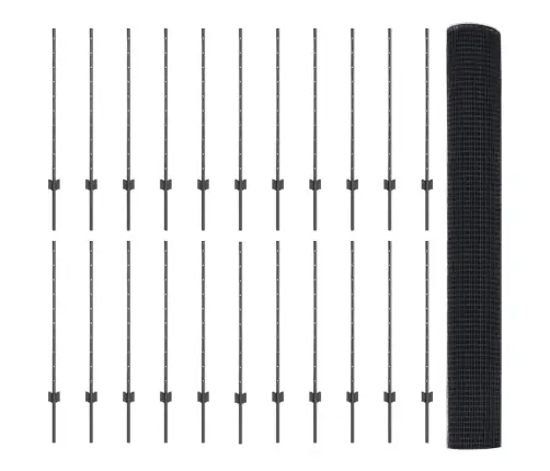 Tvora Su Stulpais Pilka 1 X 50 M Plienas