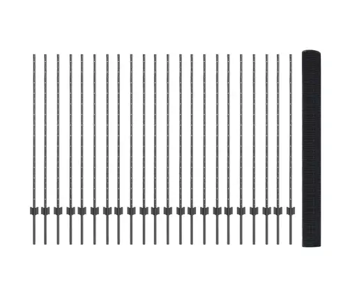 Tvora Ir Stulpas Pilka 1,4 X 50 M Plienas