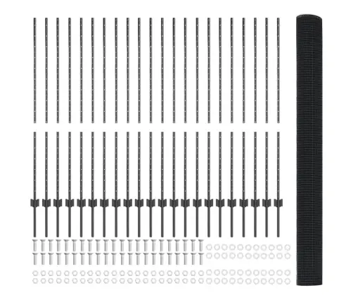 Tvora Ir Stulpas Pilka 1,4 X 50 M Plienas