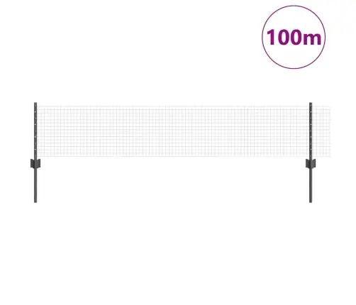 Tvora Ir Stulpas Pilka 0,4 X 100 M Plienas