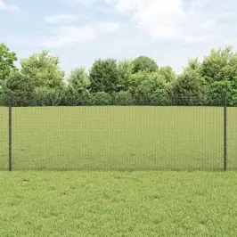 Žogs Ar Stabiem. Pelēka 0.8 X 100 M Tērauds Vidaxl