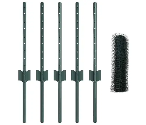 Žoga Stabi 5 Gab U-Kanāls Zaļš 40 Cm Stils Vidaxl