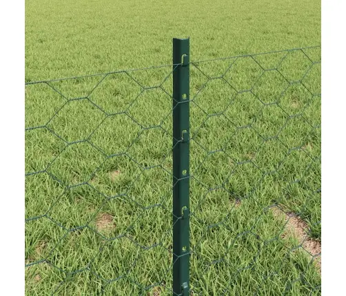 Tvora Su Stulpais Žalia 0.4 X 10 M Plienas