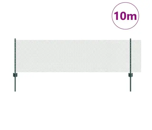 Žogu Stabi 5 Gab. U-Kanāls Zaļš 100 Cm Tērauds Vidaxl