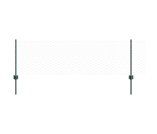 Tvora Su Stulpais Žalia 0.6 X 10 M Plienas