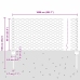 Tvora Su Stulpais Žalia 0.6 X 10 M Plienas