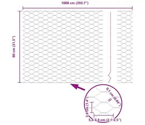 Žoga Stabi 5 Gab U-Veida Dzelzs Zaļā Krāsā 80 Cm Vidaxl