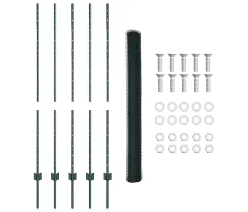 Tvora Su Stulpais Žalia 1.4 X 10 M Plienas