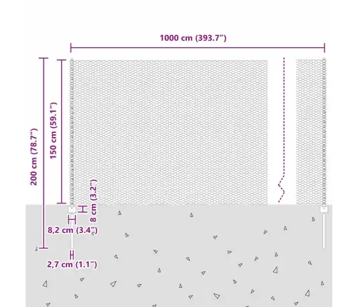 Žoga Stabi 5 Gab. U-Kanāls Zaļš 150 Cm Tērauds Vidaxl