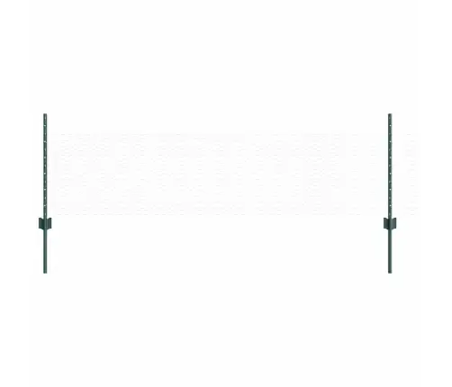 Dārza Žoga Komplekts 2 Daļas Zaļš Pvc Pārklāts Tērauds 25 X 0.5 M Vidaxl