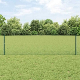 Tvora Su Stulpais Žalia 0.6 X 25 M Plienas