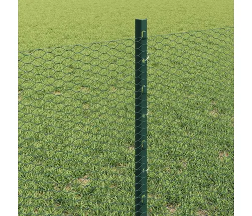 Tvora Su Stulpais Žalia 0.6 X 25 M Plienas
