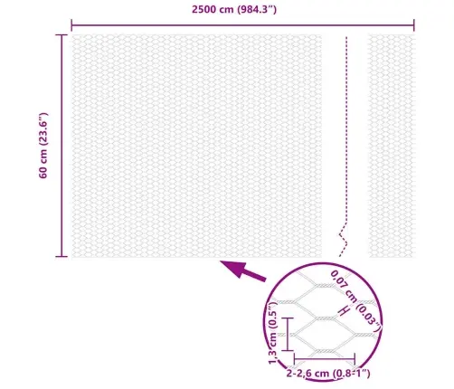 Tvora Su Stulpais Žalia 0.6 X 25 M Plienas