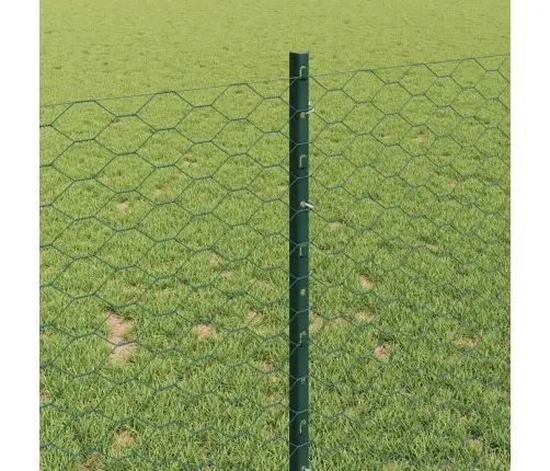 Dārza Žogu Komplekts 2 Gab. Zaļš Metāls 25 X 1 M Izturīgs Vidaxl