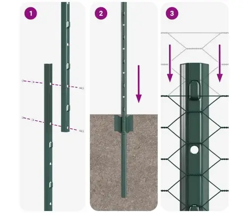 Aed Koos Postidega Roheline 1.4 X 25 M Teras