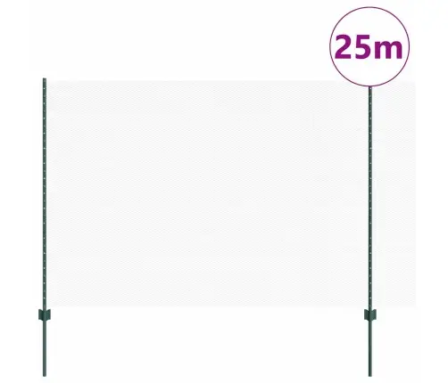 Vidaxl Žoga Stabi 11 Gab. U-Kanāls Zaļš 160 Cm Tērauds