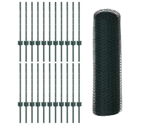 Tvora Ir Stulpas Žalia 0,5 X 50 M Plienas