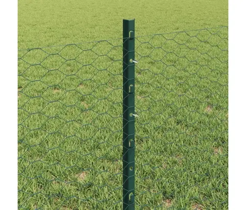 Tvora Su Stulpais Žalia 0.6 X 50 M Plienas