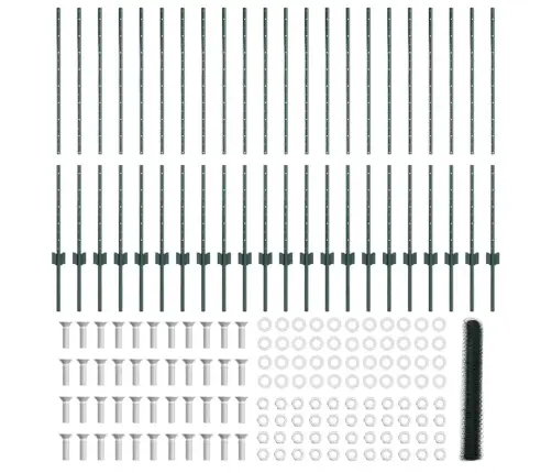 Žoga Stabi 11 Gab. U-Kanāls Zaļš 120 Cm Tērauds Vidaxl