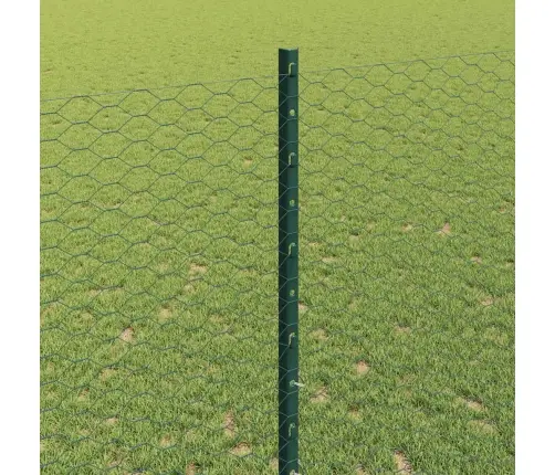 Žogu Stabi 11 Gab. U-Kanāls Zaļš 140 Cm Tērauds Vidaxl