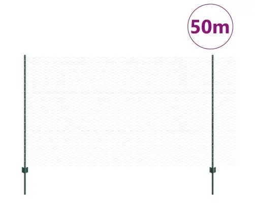 Tvora Ir Stulpas Žalia 1,4 X 50 M Plienas