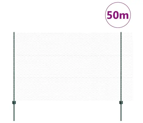 Žogu Stabi 11 Gab. U-Kanāls Zaļš 150 Cm Tērauds Vidaxl