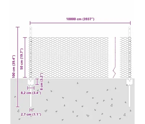 Žogu Stabi 11 Gab U-Kanāls Zaļš 60 Cm Tērauds Vidaxl