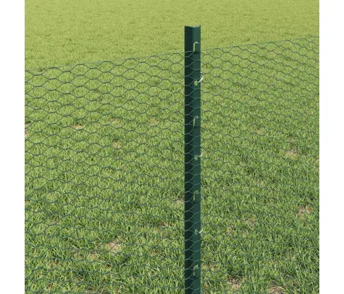 Žogu Stabi 11 Gabali U-Kanālā Zaļš 60 Cm Tērauds Vidaxl